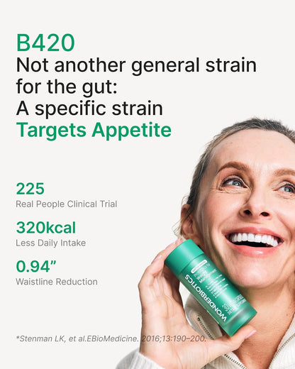 Appetite Suppressant GLP-1 Support Supplement - 30 Capsules | Probiotic + Prebiotic, Super Berberine for Weight Loss, Metabolism, Craving Control, 20B CFU, 8 Clinically Studied Strains