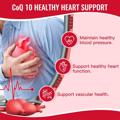 NATURE TARGET CoQ10-300mg-Softgels + PQQ with Organic-Olive-Oil - High Absorption-Coenzyme-Q10 - Antioxidant-for-Heart-Health and Immune Support, Energy Production, 120 Servings | High Absorption Coenzyme Q10 with BioPerine, Antioxidant for Heart, Brain,