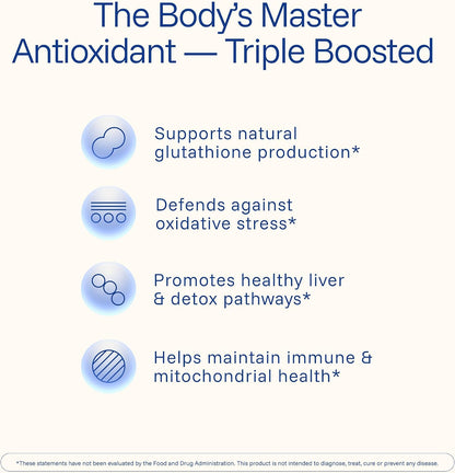 ProHealth Glutathione Triple Boost. Master Antioxidant. Third-Party Triple Lab Tested. 90 Capsules