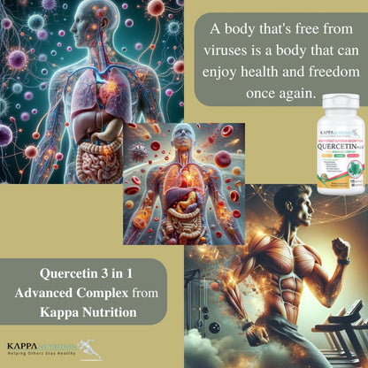 QUERCETIN PLUS, Quercetin 1,000mg, Bromelain 500mg and Vitamin C 1,000mg, (120 Capsules), 3 in 1 from Bioflavonoids, Supports Immune, Cardiovascular & Respiratory Health, Seasonal Allergy Relief.
