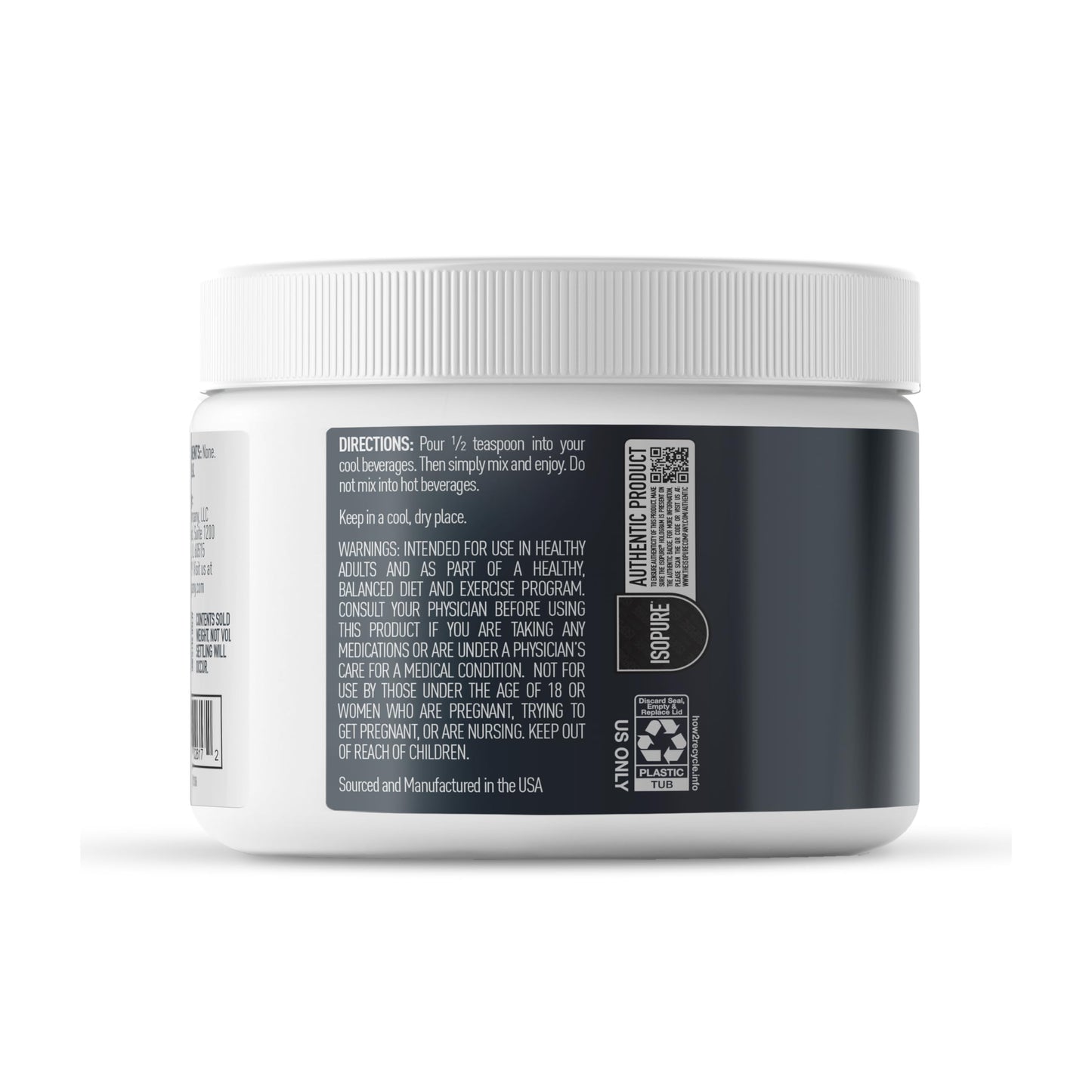 Isopure Bovine Colostrum Supplement Powder, Gently Processed, 90 Servings