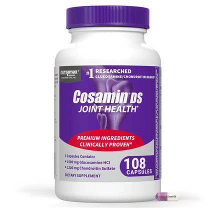 Nutramax Cosamin DS Joint Supplement, Glucosamine Chondroitin, 210 Capsules | Clinically Proven in Published Studies, Trademarked Glucosamine and Chondroitin for Joint Support, Third Party Tested