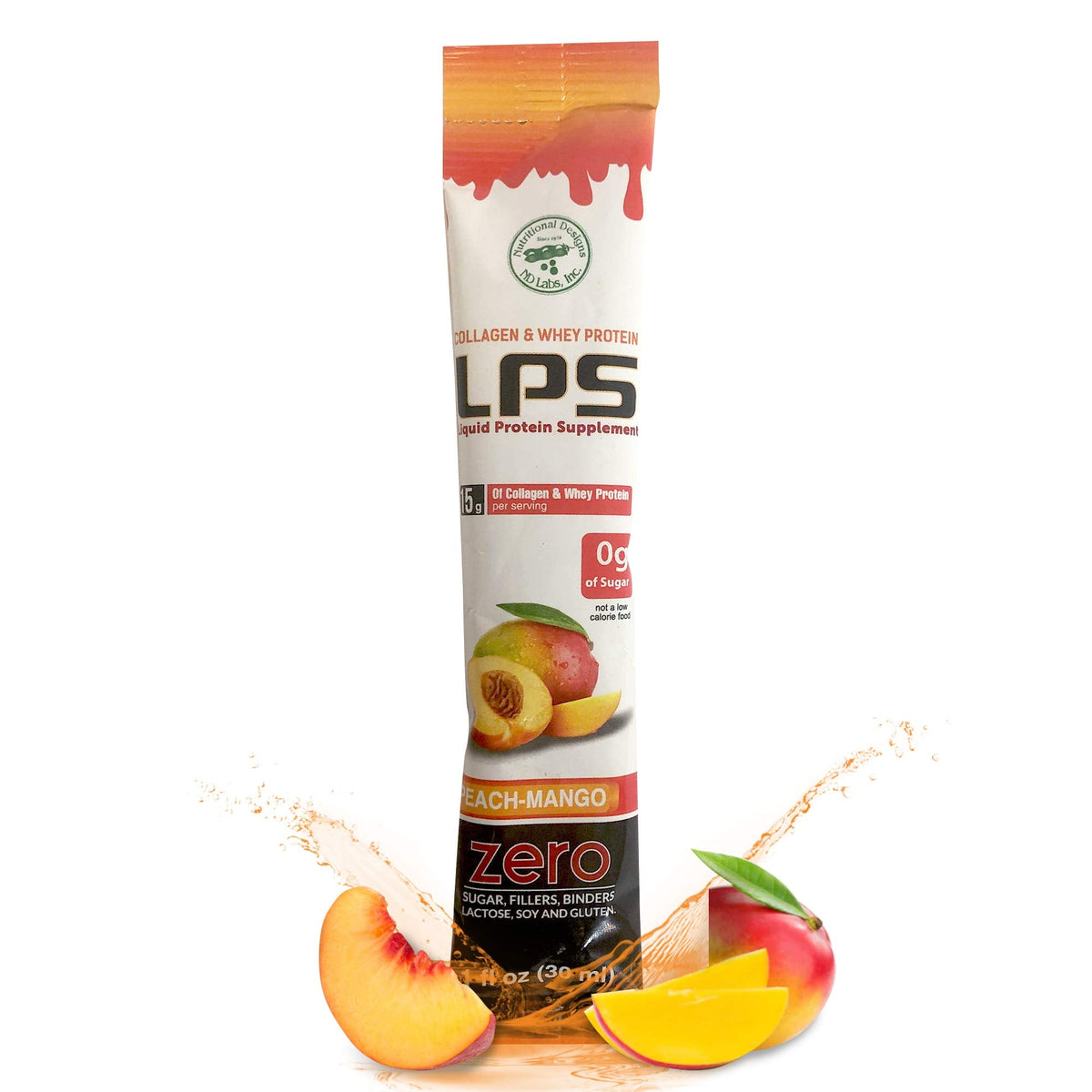 Nutritional Designs LPS Liquid Collagen & Whey Protein Supplement - Non-GMO Drink