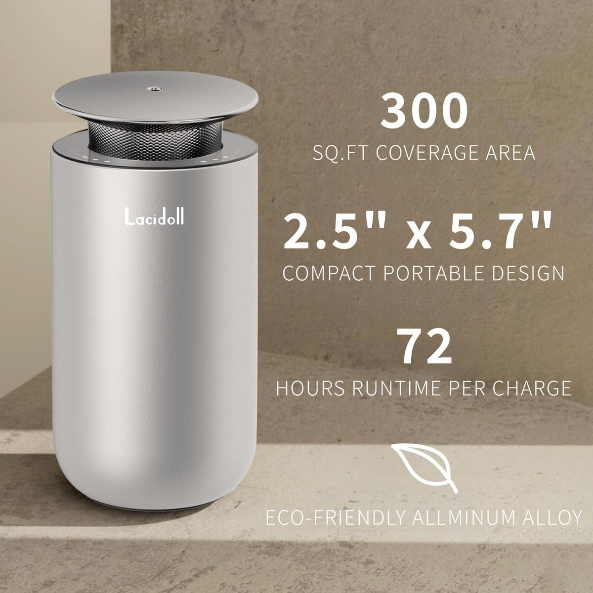 LACIDOLL Scent Diffusers for Home, Waterless Essential Oil Diffuser with No Leakage Tech, 10ML