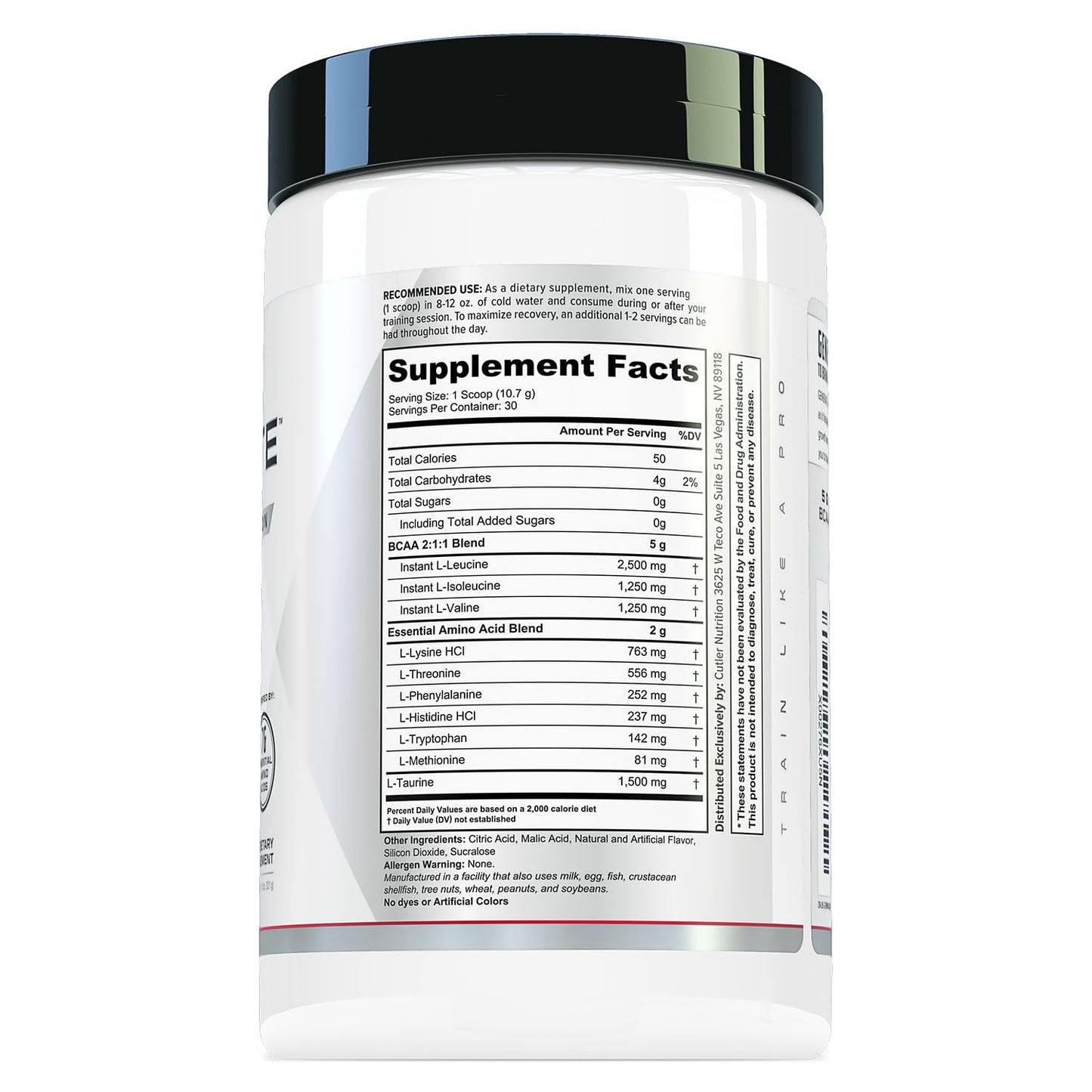 Cutler Nutrition Generate Sour Rainbow Candy BCAA EAA Powder, 30 Servings | 12.95 oz | 5g BCAAs and 2g EAAs per serving for post-workout recovery, hydration, lean muscle support and protein synthesis