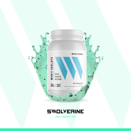 Swolverine Whey Protein Isolate | 26g Protein, Grass-Fed rBGH Free, Non-GMO, Added