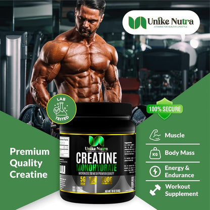 Pure Creatine Monohydrate Powder Supplement, Unflavored, Supports Bulk Muscle Energy, Recovery, & Strength - Creatine Supplement for Men & Women - 500G, 5000mg Per Serv (5g) - 100 Servings