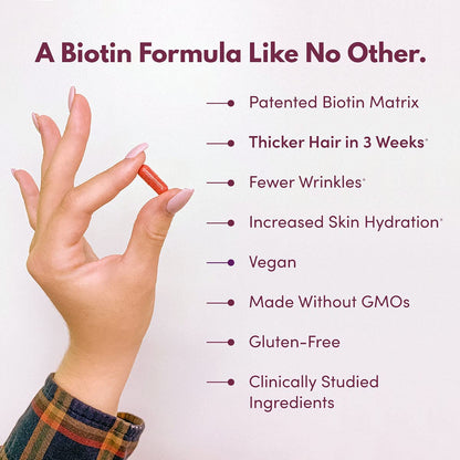 Purity Products MyBiotin ProClinical - 3 Month Supply – Thicker Hair in 3 Weeks & Fights