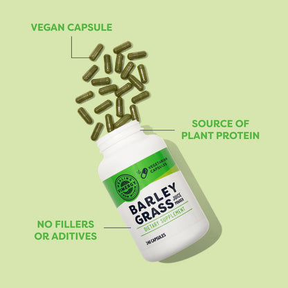 Vimergy Barley Grass Capsules, 30 Servings – Source of antioxidant - Contains Iron