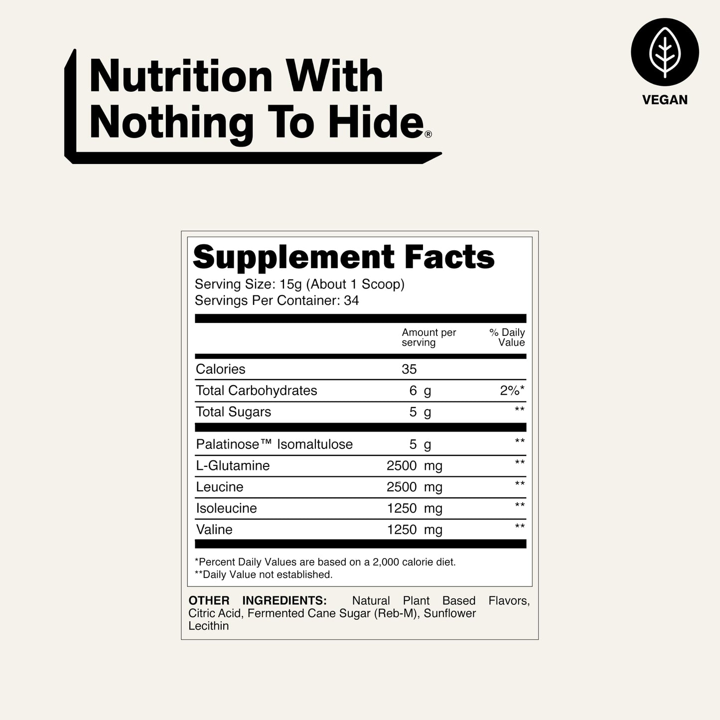 NAKED BCAAs Amino Acids Powder, Only 1 Ingredient, Pure 2:1:1 Formula, Vegan Unflavored Branched Chain Amino Acids, Instantized All Natural BCAA Supplement - 500 Grams, 100 Servings