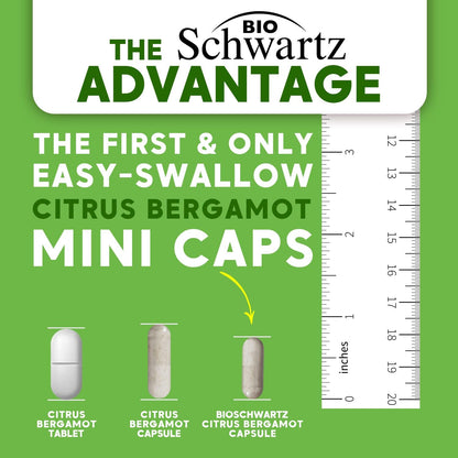 Citrus Bergamot 1000mg - Citrus Bergamot Supplement - 120 Mini Capsules