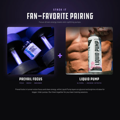 Prevail Pre Workout Powder with Nootropics: Pre-Workout Drink for Men and Women, Cutting Edge Energy and Focus Supplement with L Citrulline, Alpha GPC, L Tyrosine | Sour Rainbow Candy, 40 Scoops | Sour Rainbow Candy, 40 Scoops | With L-Citrulline, Alpha G