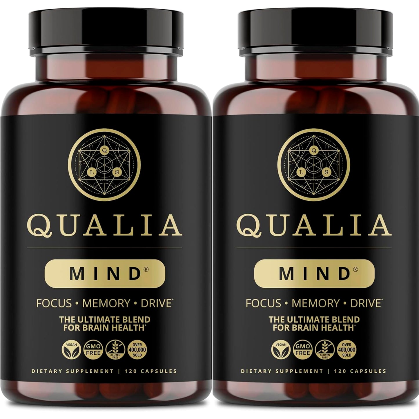 Qualia Mind | The Ultimate Blend for Brain Health* | Doctor-Formulated Nootropic to Fuel Focus & Concentration* | Supports Long Term Brain Health| Maintain Drive & Productivity