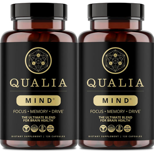 Qualia Mind | The Ultimate Blend for Brain Health* | Doctor-Formulated Nootropic to Fuel Focus & Concentration* | Supports Long Term Brain Health| Maintain Drive & Productivity
