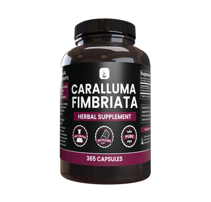 PURE ORIGINAL INGREDIENTS Caralluma Fimbriata (365 Capsules) No Magnesium Or Rice