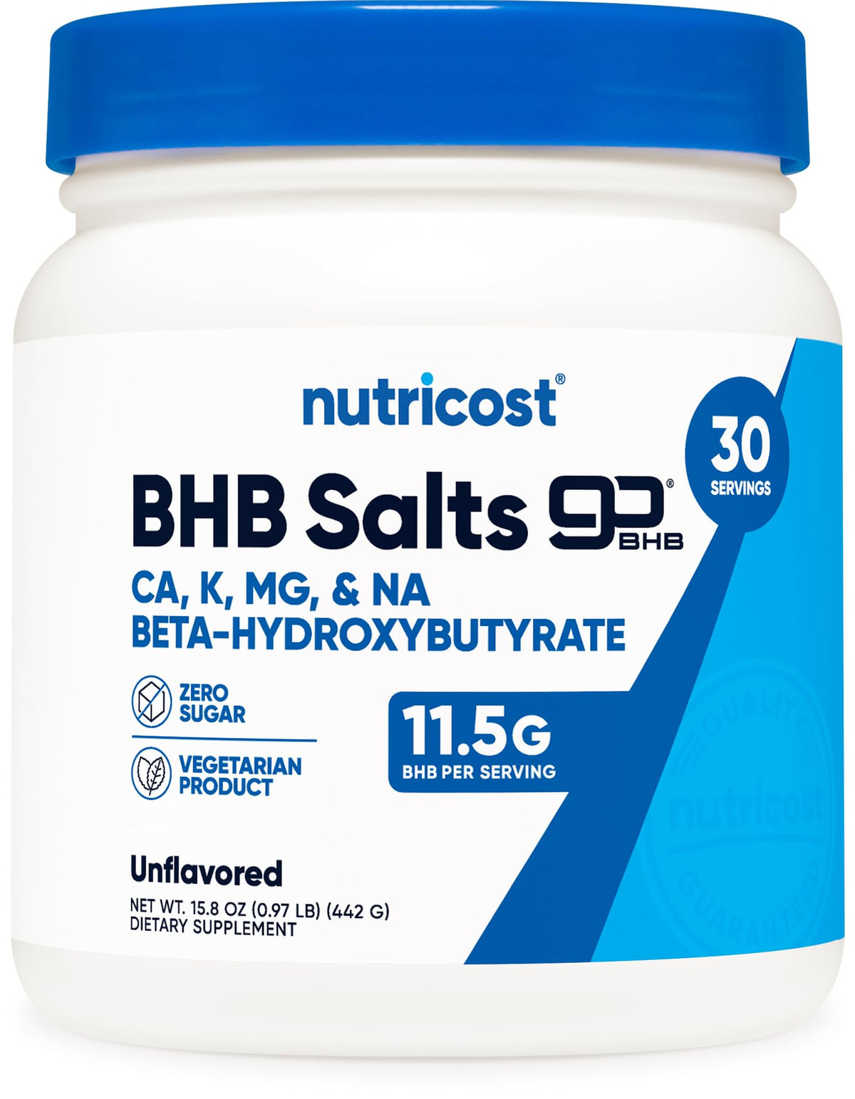 Nutricost Keto BHB Exogenous Ketones 4-in-1 (30 Servings) 12g Beta-Hydroxybutyrate 