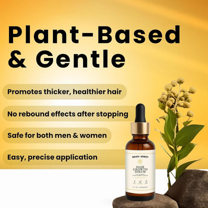 Hair Growth Serum Women & Men — USDA Organic Natural Scalp Serum (30 ml) | Tricho10™ with 10 Botanical Oils for Reduced Shedding, Improved Hair Density & Visible Hair Growth in 90 Days(All Hair Types)