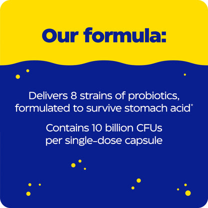 Enzymedica Pro-Bio Probiotic Supplement for Digestive & Gut Health - Daily Probiotic Capsules for Women & Men, 10 Billion CFU, Helps Reduce Gas & Bloating, Stomach Acid Resistant - 120 Caps