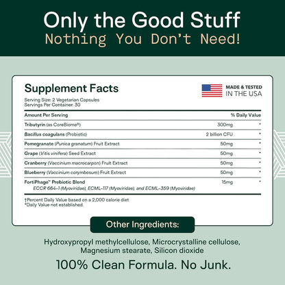 Adapt Naturals 4-in-1 Biome Protect Prebiotics, Probiotics, Postbiotics | & Polyphenols Supplement for Microbiome - Supports Immune & Gut Health, & Mental Clarity for Women & Men - 30 Day Supply