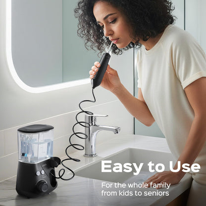 COSLUS E2 Water Dental Flosser for Teeth, Multi-User Family Use, Green