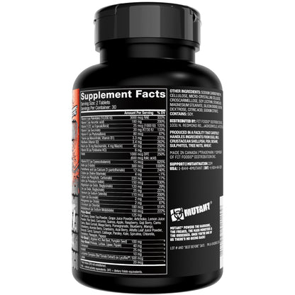 Mutant Multi - High Potency Vitamins with 75+ Ingredients Specifically Formulated for Heavy Lifting, 60 Tablets