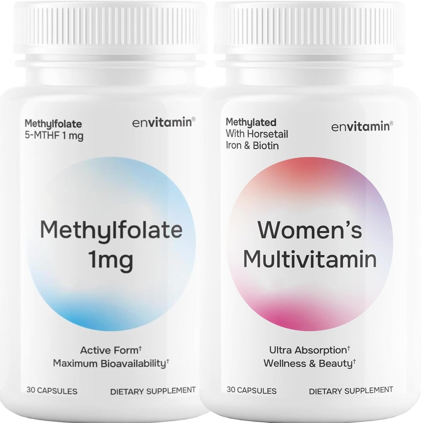 envitamin Methylfolate & Womens Methylated Multivitamin