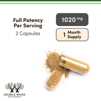 Tongkat Ali Extract - Ultra High Potency 200:1 - for Men (Longjack) Eurycoma Longifolia, 1000mg per Serving, 120 Capsules - with 20mg Tribulus Terrestris (Third Party Tested) by Double Wood