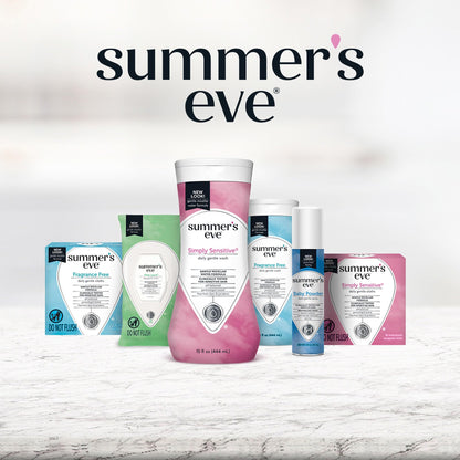 Summer's Eve Feminine Cleansing Wipes, Simply Sensitive, 16 Count, 3 Pack