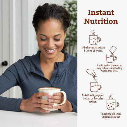 Dr. Kellyann French Onion Bone Broth Packets Trial Pack (14 Servings) – Original Homestyle Chicken & French Onion, 2 Boxes