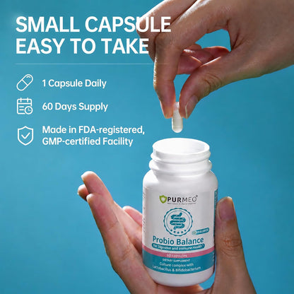 Probiotic Supplement for IBS, Bloating, Gas, Digestive, Gut & Immune Health