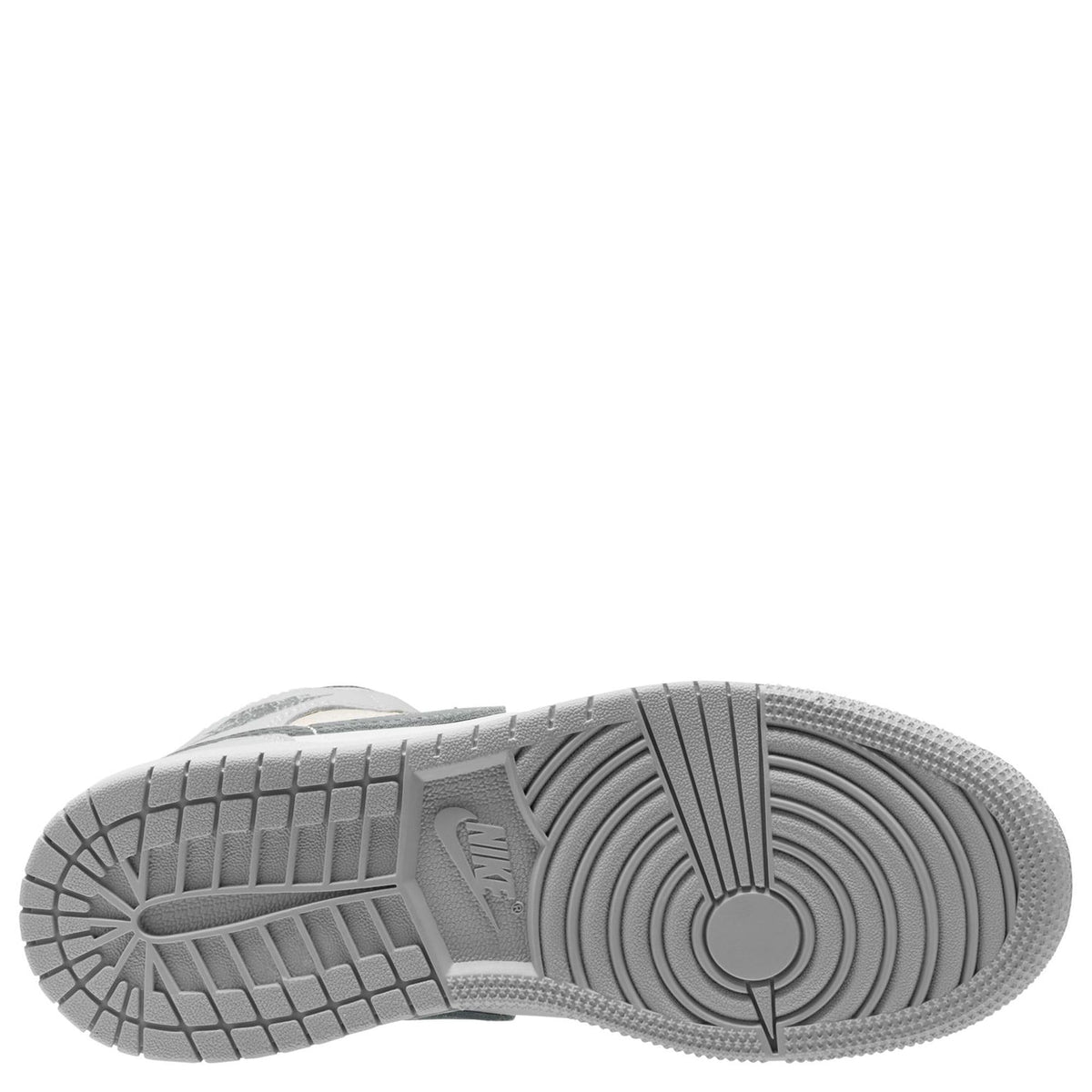 Air Jordan 1 Mid SE Big Kids' Shoes (FQ8088-002, Neutral Grey/Sail/Smoke Grey) Size 6.5
