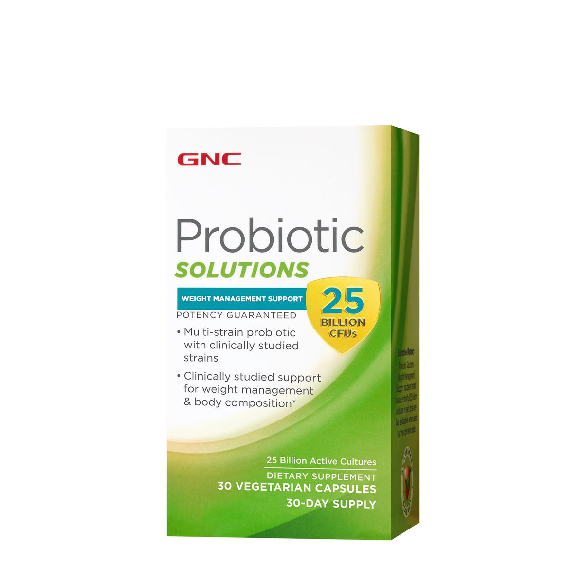 GNC Probiotic Solutions Weight Management Support with 25 Billion CFUs | Contains 