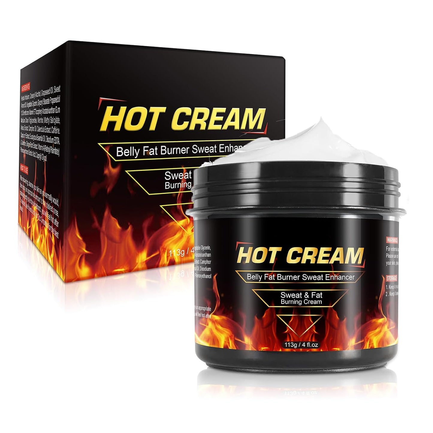 Sweat Cream for Skin, Natural Workout Enhaner Promotes Circulation for Targeted Areas, Support Muscle Warm-up & Skin Tightening, Enhance Exercise Effectiveness, Hot Swaet Cream for Women & Men