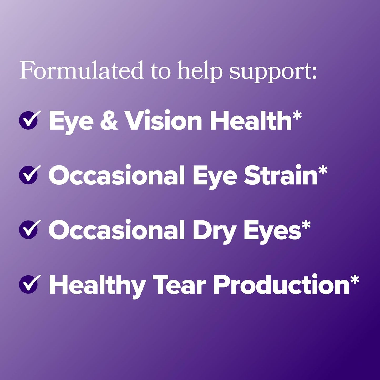 MENO Eye Health for Eye Strain, Dryness, & Tear Production – 30-Day Supply
