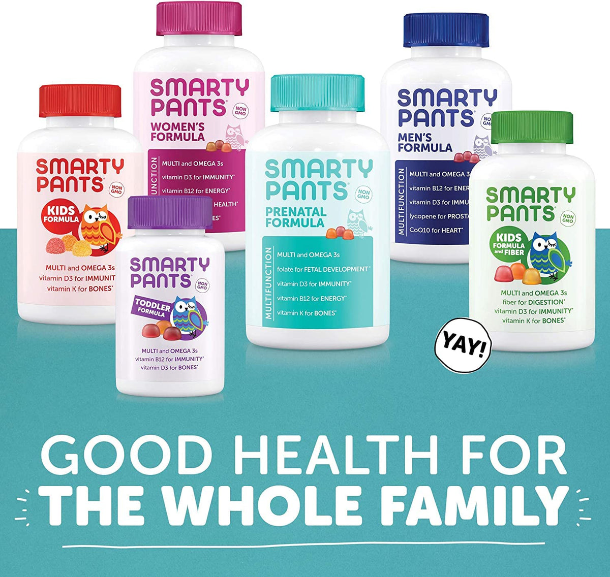 SmartyPants Prenatal Multivitamins and Probiotic Immunity Bundle: Omega 3 Fish Oil