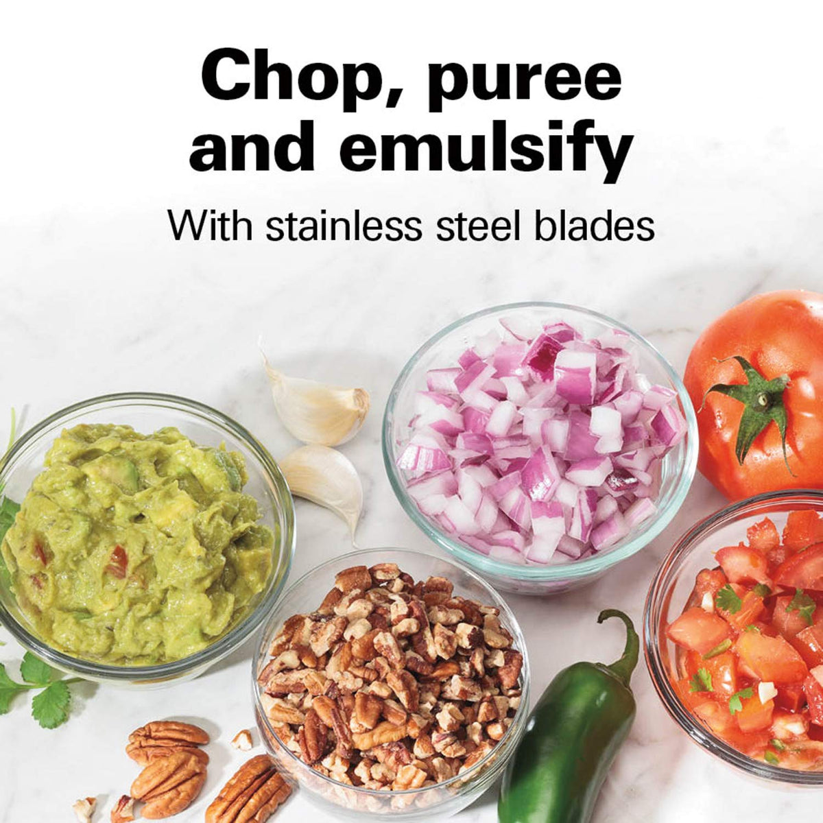 Hamilton Beach Electric Vegetable Chopper & Mini Food Processor, 3-Cup, 350 Watts