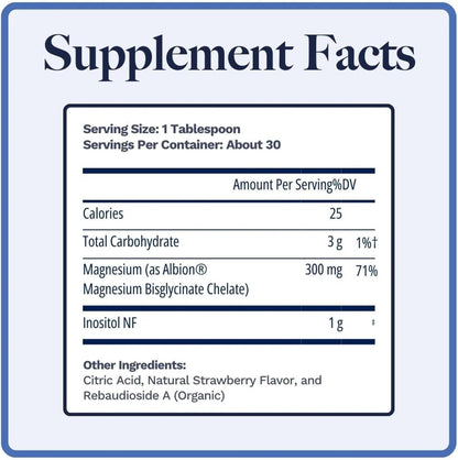 Utzy Naturals Magnositol | Magnesium Glycinate & Inositol | 30 Servings
