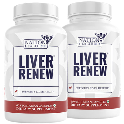 Liver Renew - Liver Cleanse Detox & Repair - Liver Support Supplement with Artichoke Extract, Milk Thisle, Dandelion and Turmeric (1 Bottle)