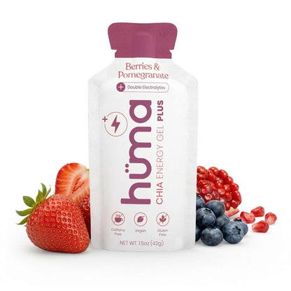 Huma Plus - Chia Energy Gel, Variety, 12 Gels