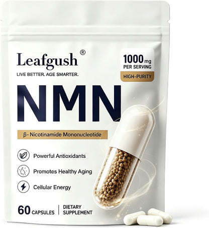NMN Supplement 1000mg, NAD+ Precursor with TMG 300mg & Grape Seed Extract 100mg, Nicotinamide Mononucleotide for Cellular Energy, Healthy Aging Support, Advanced 3-in-1 Daily Formula