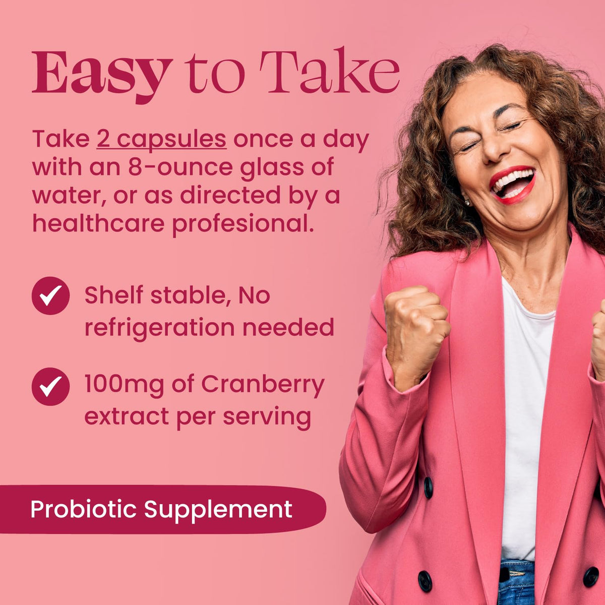 Optimal Prime Vaginal Probiotic for Women, Promotes Healthy pH, Normal Yeast Levels, Odor Control
