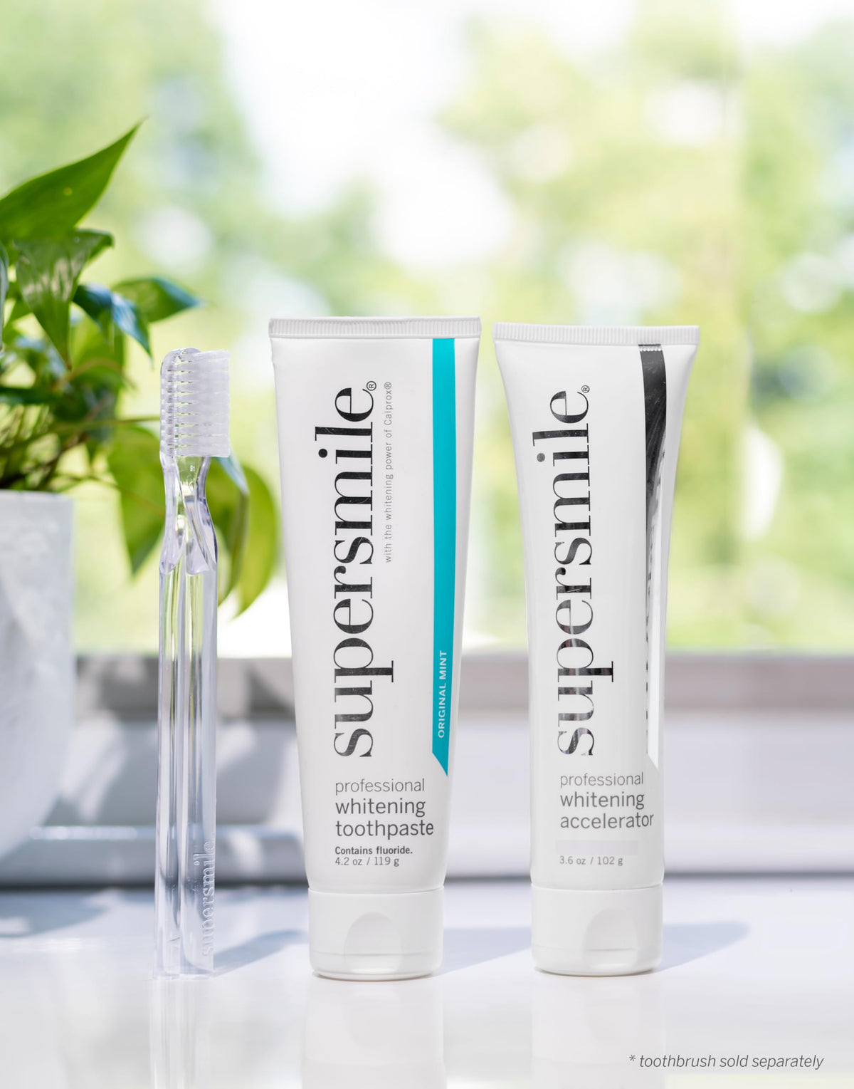 Supersmile Whitening System, Toothpaste + Accelerator, Original Mint