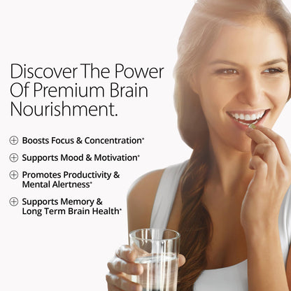 Qualia Mind | The Ultimate Blend for Brain Health* | Doctor-Formulated Nootropic to Fuel Focus & Concentration* | Supports Long Term Brain Health| Maintain Drive & Productivity