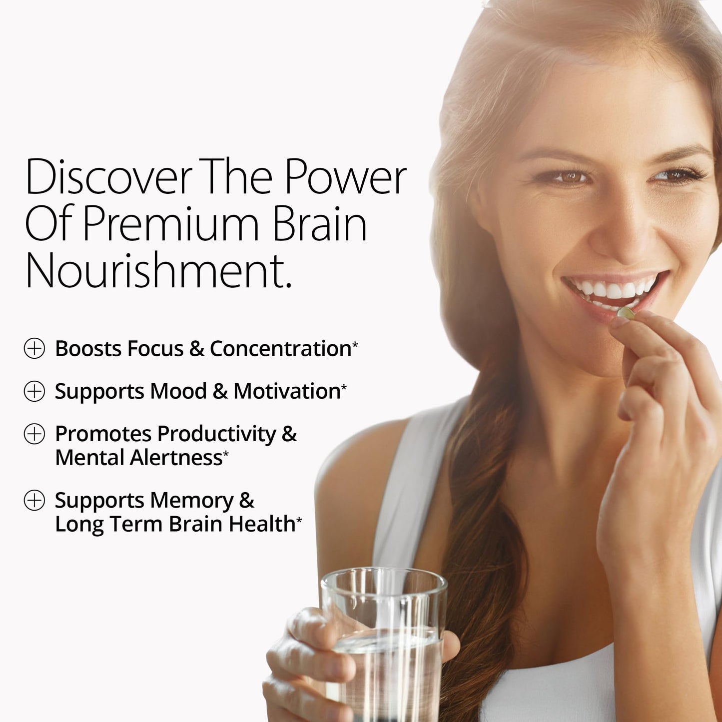 Qualia Mind (Caffeine Free) | The Ultimate Blend for Brain Health* | Doctor-Formulated Nootropic to Fuel Focus & Concentration* | Supports Long Term Brain Health| Maintain Drive & Productivity
