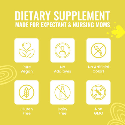 Go-Lacta 100% Organic Premium Moringa Capsules for Breastfeeding - Build Breast Milk