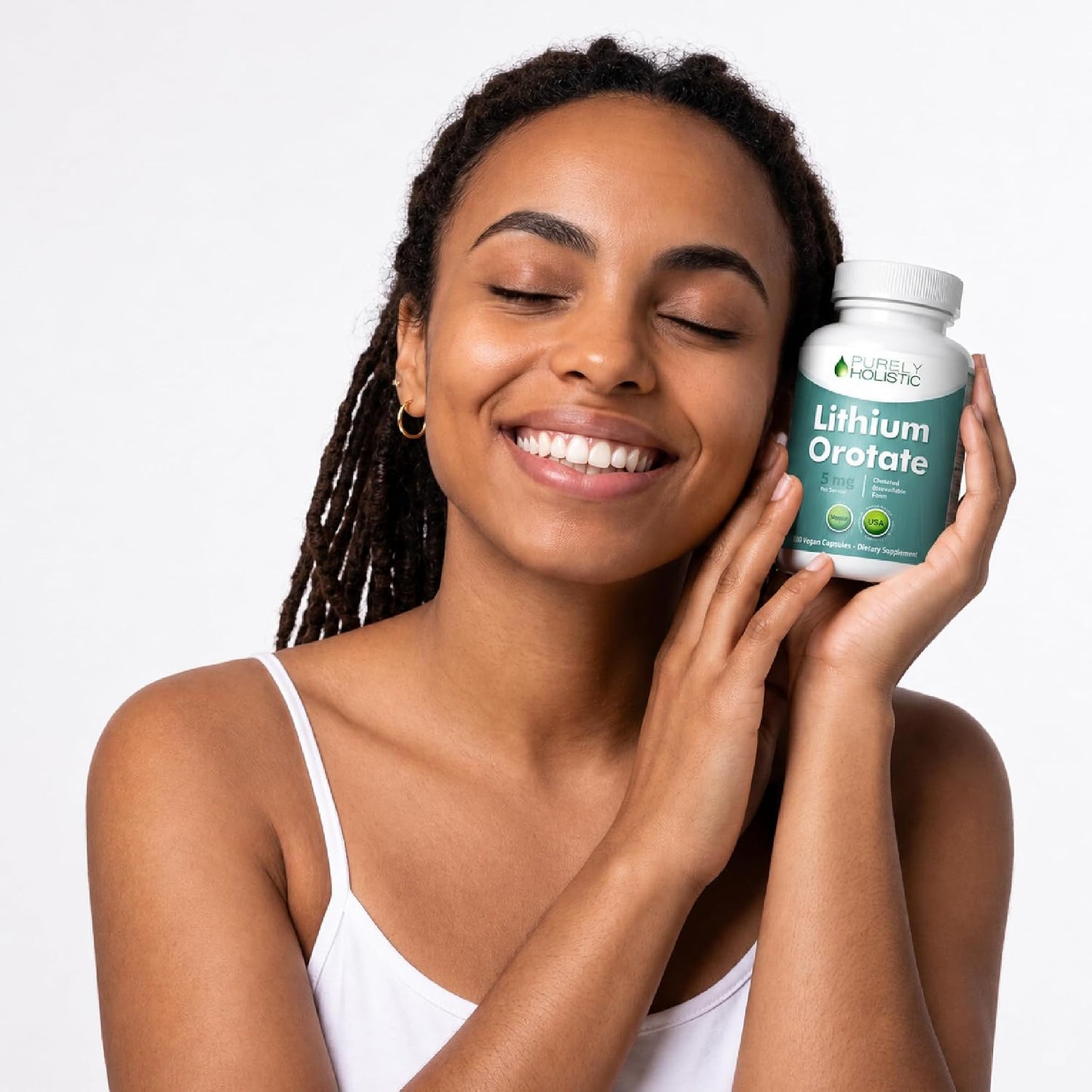 Lithium Orotate 5mg, Mood and Emotional Balance Support, 6 Month Supply | Highly-Bioavailable Chelated Form, Low Dose Lithium Supplements for Cognitive Health & Calm Support, Vegan, 180 Capsules