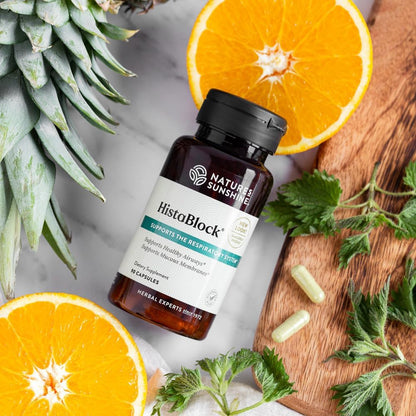 Nature's Sunshine HistaBlock | Respiratory Support Supplement | Supports Airways & Blocks Irritants | Antioxidant Strength | Seasonal Allergy Help | Natural Respiratory Function Aid 90 Capsules