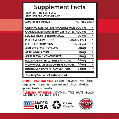 Immunity Support Supplement - Candida Away Plus - Candida Digestive - Candida Cleanse Extra Strength