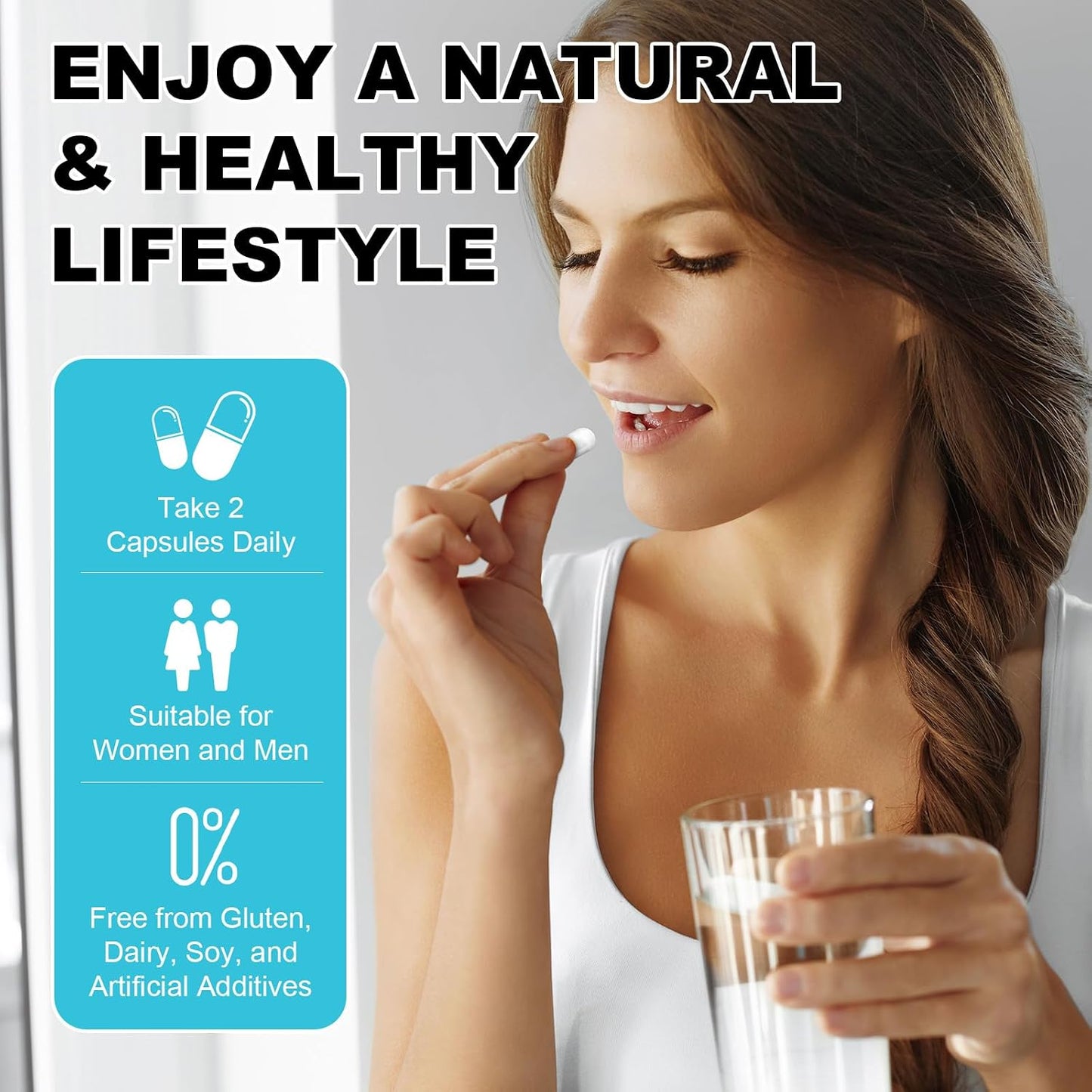 14-in-1 Gut Health with Probiotics, Prebiotics, Postbiotics & Digestive Enzymes for Women & Men, 60 Billion CFU Probiotics for Digestion, Strong Immunity, Skin, Complete Gut Health (120 Capsules)