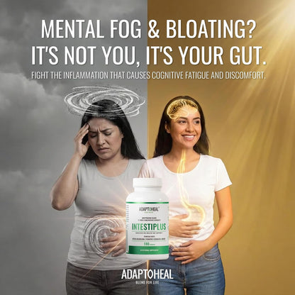 ADAPTOHEAL Intestiplus Adaptogen Gut Support Turmeric (180 Caps)